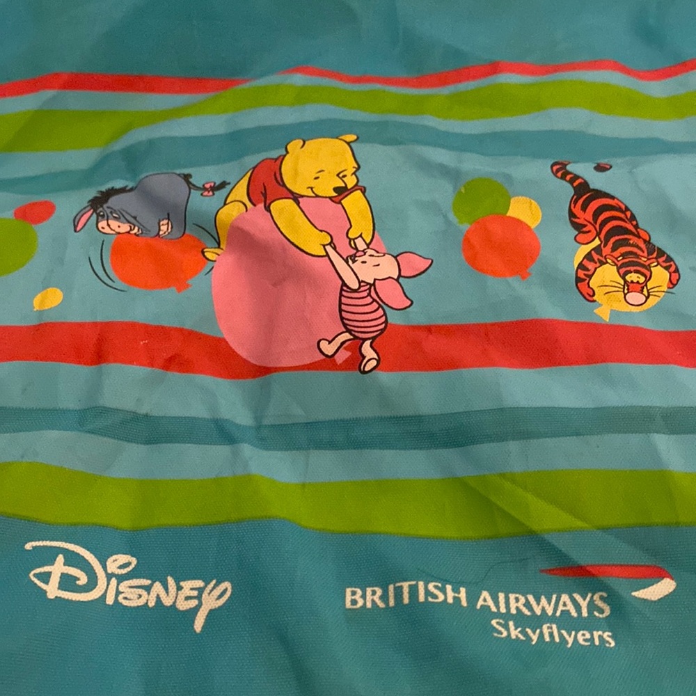 British Airways Winnie the Pooh string backpack